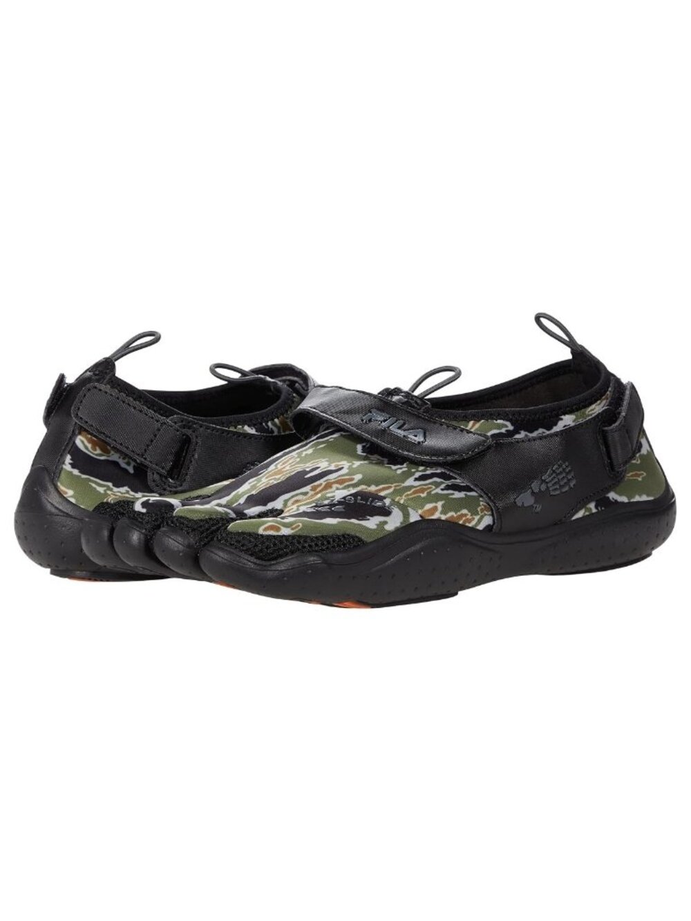 Fila Skele-Toes EZ Slide Drainage Real Tree/Black/Vibrant Orange Men's Size 11